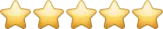 Five-star customer review rating