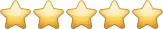 Five-star customer review rating