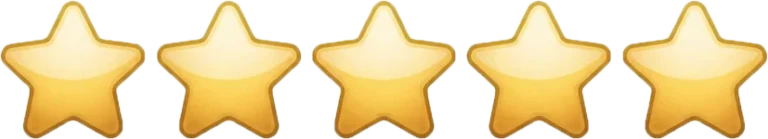 Five-star customer review rating