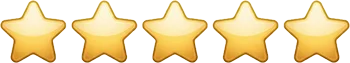 Five-star customer review rating