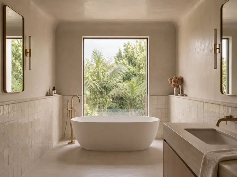 tadelakt moroccan plaster bathroom san jose